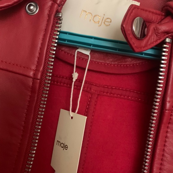Maje brand new leather jacket. Size 36. With tag. - Picture 2 of 4